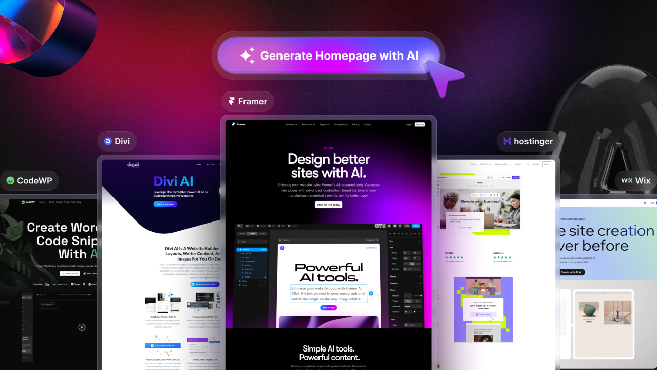 Top 7 AI Website Builder 2025